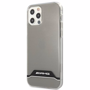 AMG Electroplate Black&White Suojakuori iPhone 12 / 12 Prolle - läpinäkyvä