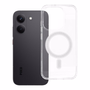 Läpinäkyvä Clear Mag Cover (MID) -suojakuori Poco X8 Pro 5G -puhelimelle, MagSafe-yhteensopiva