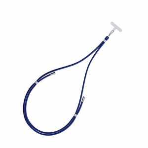 3mk EasyClip puhelimen kaulahihna, tummansininen (hopeanväriset osat)