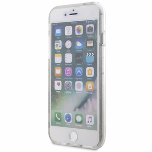 Karl Lagerfeld KLHCI8HNKCTGT läpinäkyvä kova suojakuori iPhone 7/8/ SE 2020 / SE 2022 Glitter Karl&Choupette