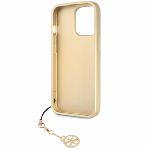 Guess 4G Charms Collection -suojakuori iPhone 14 Pro:lle - harmaa