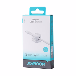Joyroom JR-ZS368 magnetic cable organizer - white (3 pcs.)