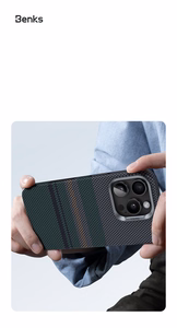 Benks Magnetic Armor Pro Aurora Kevlar 600D -suojakuori (BC66) Iphone 16 Pro Maxille (kameran ohjauspainike)