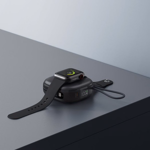 Ulkoinen akku yhteensopiva MagSafe:lle Forcell F-Energy F10K5 PD3.1 QC3.0 3A 22,5W 10000 mAh yhteensopiva Apple Watch:lle musta