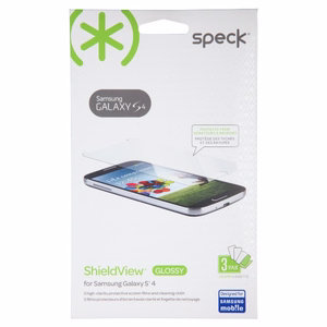Speck ShieldView glossy screen-protector films for Samsung Galaxy S4, 3 pcs.