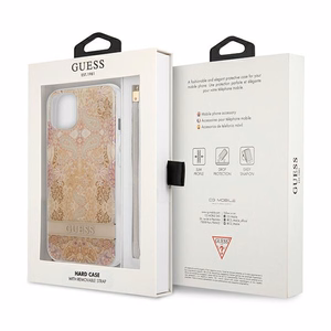Guess GUHCP13SHFLSD iPhone 13 mini 5.4" kultainen/kultainen kovakotelo Kukkahihna