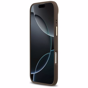 Guess 4G PU Classic Logo MagSafe suojakuori iPhone 17 Air:lle - ruskea