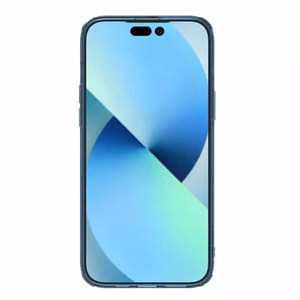 Nillkin Nature Pro TPU Suojakuori iPhone 15 Plus:lle läpinäkyvä sininen