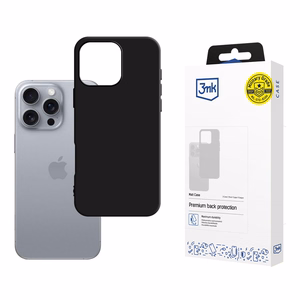 3mk Matt Case Suojakuori iPhone 16 Pro:lle - musta