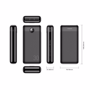VEGER varavirtalähde 30000 mAh PD QC3.0 3A 20W L30 (W3008PD) musta