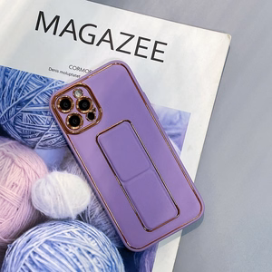 Uusi Kickstand Case tapauksessa iPhone 12 Pro jalusta violetti