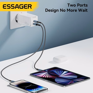 Laturi Essager Zhiqi GaN Vaaleansininen 45W (PD / QC3.0)