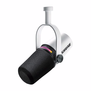 Shure MV7+-W – USB-C/XLR-podcast- ja laulumikrofoni, valkoinen