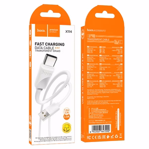 Kaapeli USB-A - USB-C Hoco 3A 1 m X114 valkoinen