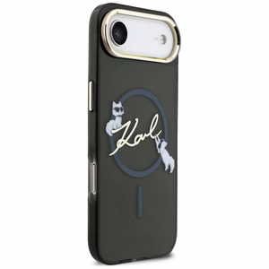 Karl Lagerfeld IML Choupettes Karl Script Logo MagSafe iPhone Air Case - Black