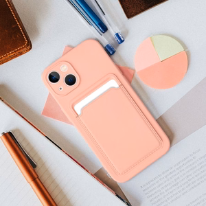 Suojakuori Xiaomi Redmi 12 4G:lle Card Case vaaleanpunainen