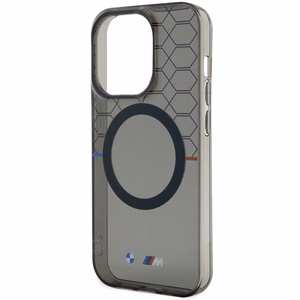 BMW BMHMP14XHGPK Suojakuori iPhone 14 Pro Max 6.7" harmaa/harmaa hardcase Pattern MagSafe
