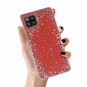Brilliant Clear Case for Samsung Galaxy A42 5G Red