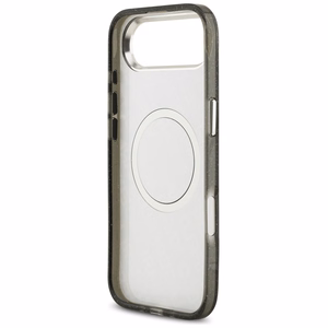 Karl Lagerfeld IML Glitter Karl & Choupette Heads Logo MagSafe -suojakuori iPhone Air - musta