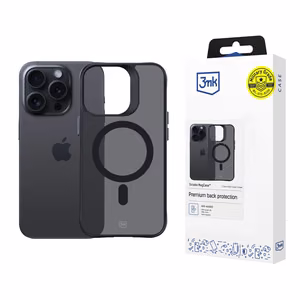 3mk Smoke MagCase MagSafella iPhone 15 Pro:lle - Puoliläpinäkyvä