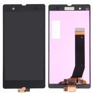 LCD-näyttö yhteensopiva Sony Xperia Z C6603 musta HQ