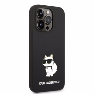 Karl Lagerfeld Silicone Choupette suojakuori iPhone 14 Pro Max:lle - musta