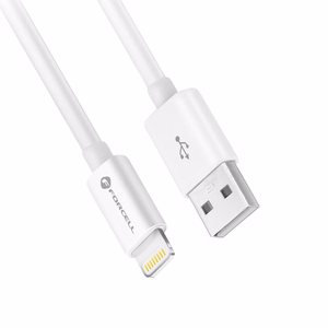 Kaapeli USB A - Lightning Forcell F-Energy MFi 2,4A 12W 1 m C703 valkoinen