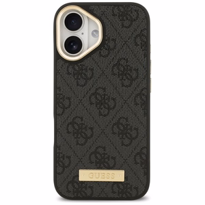 Guess 4G Logo Plate MagSafe -suojakuori iPhone 17 - musta