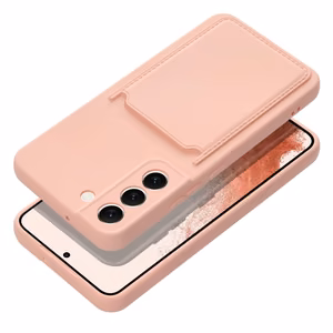 Suojakuori Samsung A35 5G:lle Card Case vaaleanpunainen