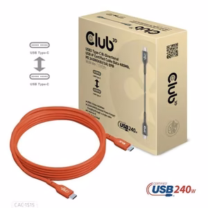 USB-C - USB-C-kaapeli 4 m, U/U, CAC-1515 CLUB3D