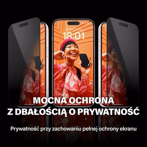 PanzerGlass Ultra-Wide Fit yksityisyyskarkaistu lasi asennustyokalulla iPhone 15 Pro