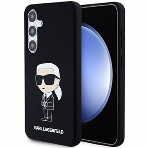 Karl Lagerfeld Silikoninen Ikonik Suojakuori Samsung Galaxy S24+:lle - musta