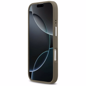 Guess Grained Big 4G Classic Logo -suojakuori iPhone 17 - ruskea
