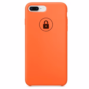 Suojakuori Silicone Case iPhone 7 (iPhone 8) / Spicy Orange / pakkauksessa
