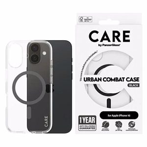 CARE by PanzerGlass Flagship suojakuori iPhone 16 6.1' musta/musta MagSafe 1345