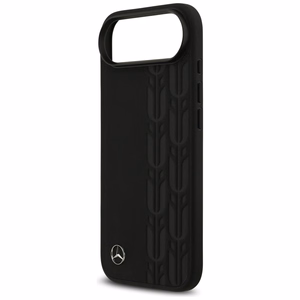 Mercedes Nahkainen Laurel Leaves MagSafe Suojakuori iPhone Air:lle - musta