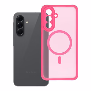 FULL MATTE MAG COVER magneettinen puhelimen kuori, MagSafe-yhteensopiva, SAMSUNG A56, pinkki