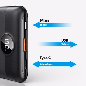 VEGER varavirtalähde 10000 mAh PD QC3.0 2A 22,5W S11 (W1140) musta