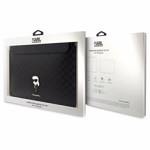 Karl Lagerfeld Saffiano Monogram Ikonik Suojakuori 14 tuuman kannettavalle - musta