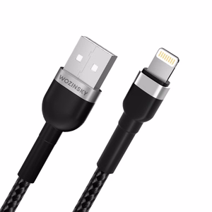 Wozinsky WNBAL1 USB-A / Lightning 2.4A kaapeli 1 m - musta