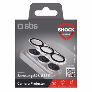 SBS rear camera protective glass for Samsung Galaxy S26/S26 Plus - with black frame