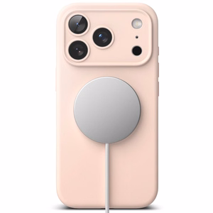 Ringke Silicone Magnetic MagSafe -suojakuori iPhone 17 Pro - pinkki