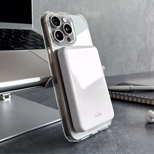 Powerbank Puro Mag Plus 5000mAh 20W Qi2 yhteensopiva MagSafe 1x USB-C Power Delivery - valkoinen