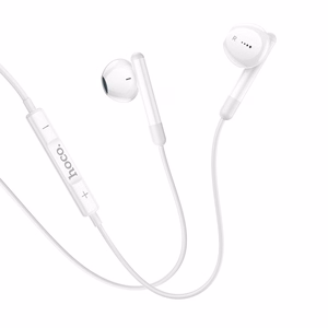 Słuchawki przewodowe douszne USB C Hoco M93 białe
