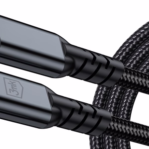 3mk Hyper Cable N-SERIES Thunderbolt 4 USB-C / USB-C 1m 48V/5A 40Gb/s 240W 8K60Hz - musta