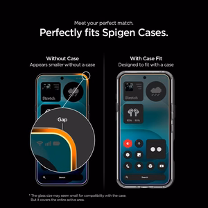 Spigen Glas.tR EZ Fit Pro tempered-glass screen protector for Nothing Phone 4A Pro, 2 pcs.