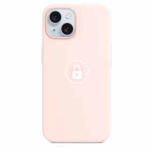 Puhelimen suojakuori "Silicone Case v2" iPhone 15 Plus:lle / vaaleanpunainen / pakkauksessa
