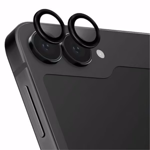Uniq Optix Aluminium Tempered Glass linssille aplikaattorilla Samsung Galaxy Z Flip 6 - musta