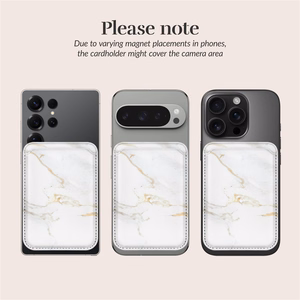 MIO White Marble Magsafe Suojakuori kortinpidikkeellä