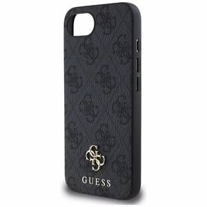 Guess HC MagSafe PU 4G Small 4G and Classic Suojakuori iPhone 16e:lle - Musta
